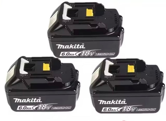 High-Capacity 18V 6.0Ah Battery for Makita – 3-Pack