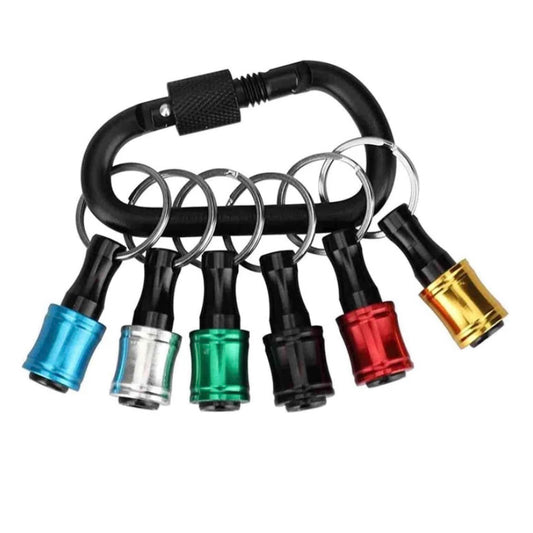 12PCS 1/4 Hex Shank Screwdriver Bit Holder Extension Bar Keychain Driver Keyring